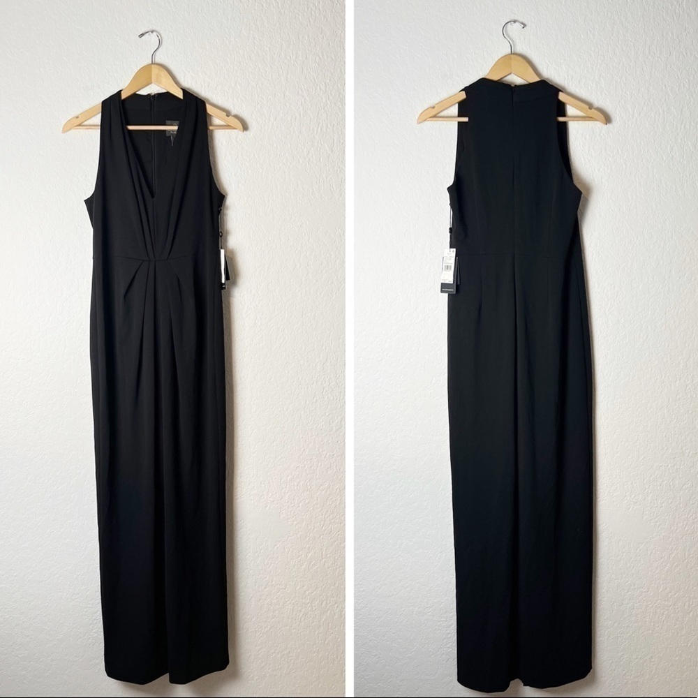 ADRIANNA PAPELL Slitted Halter Sheath Dress 8 - Picture 2 of 10